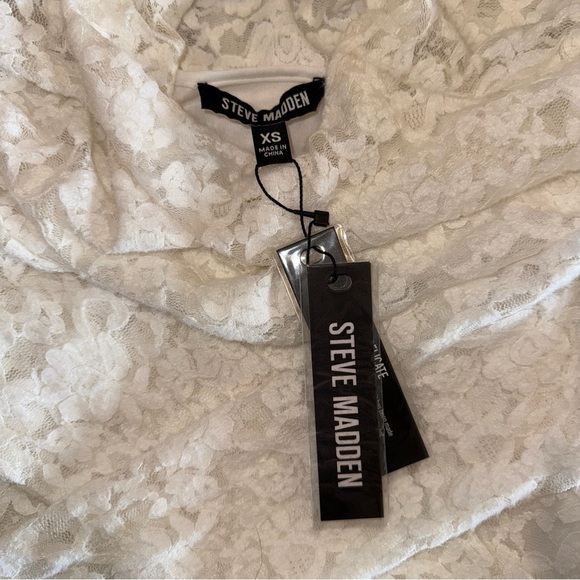 Steve Madden White Sheath Long Sleeve Dress - Picture 3 of 5